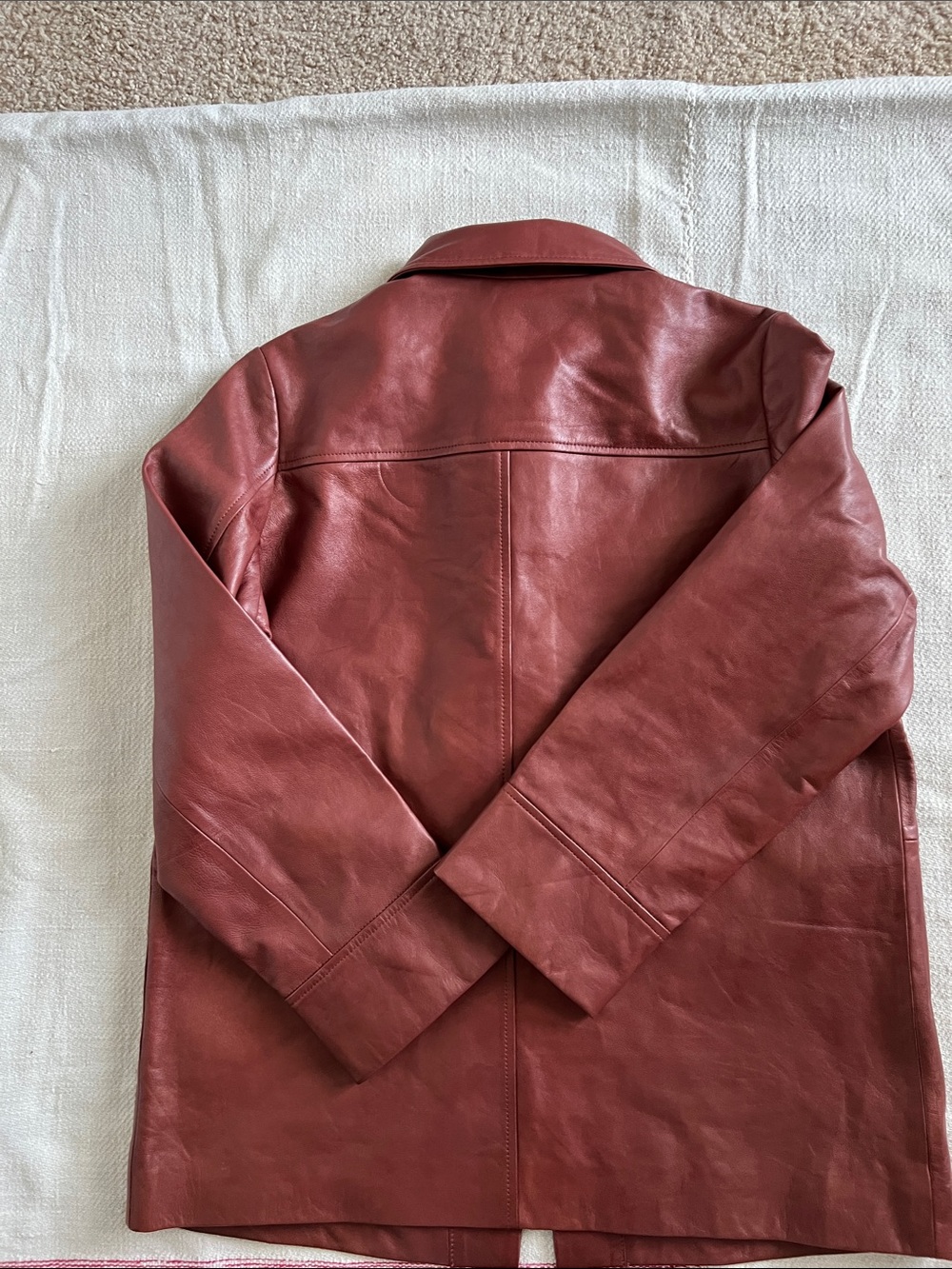Sezane Gab Jacket Chestnut - Size 4 - Picture 4 of 6